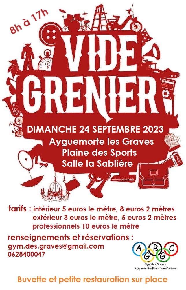 VIDE GRENIER de l'AGBGC